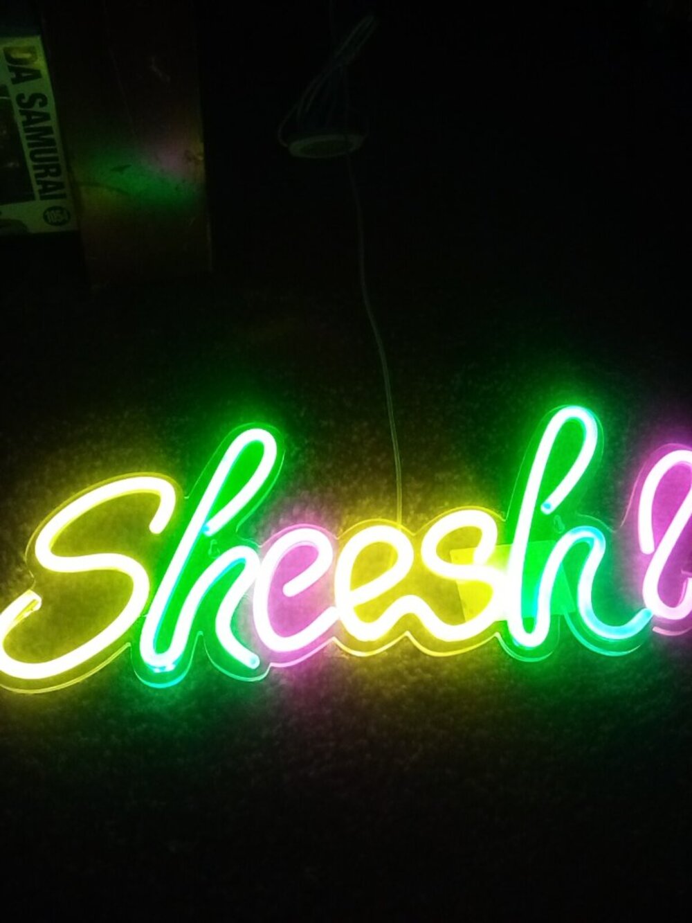 Sheesh neon sign usb powered 16 inch